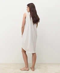 Mango Women's Embroidered Detail Cotton Nightdress