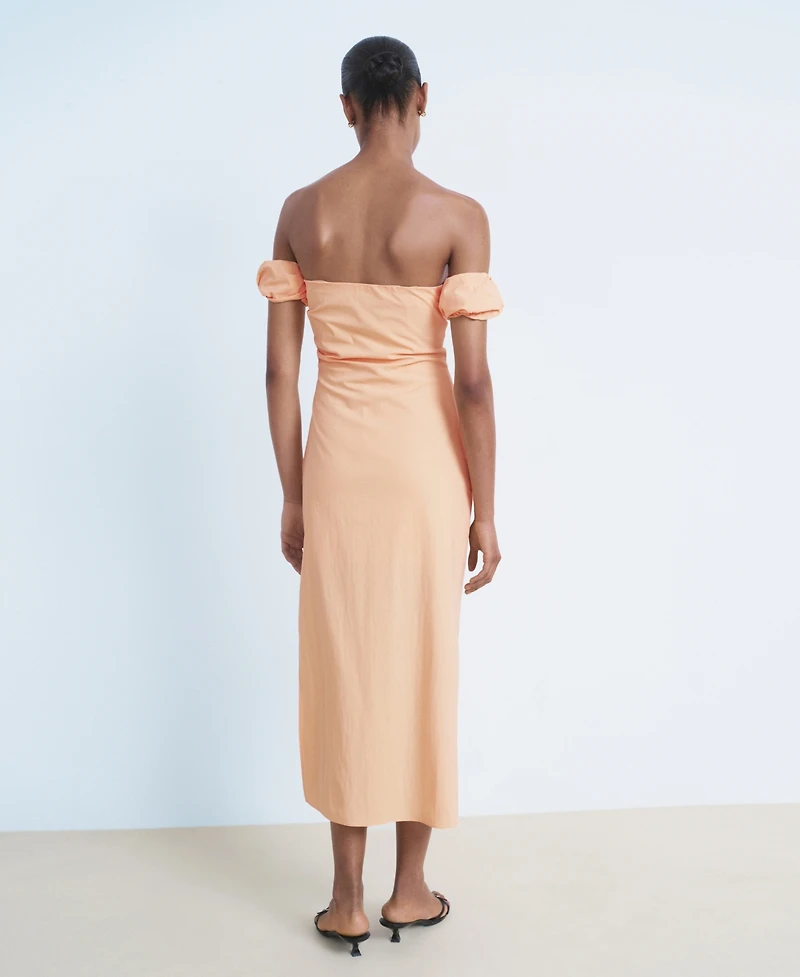 Mango Women's Strapless Midi Dress