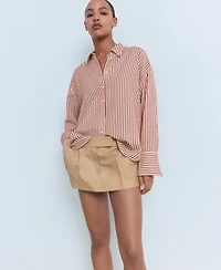 Mango Women's Striped Straight Shirt