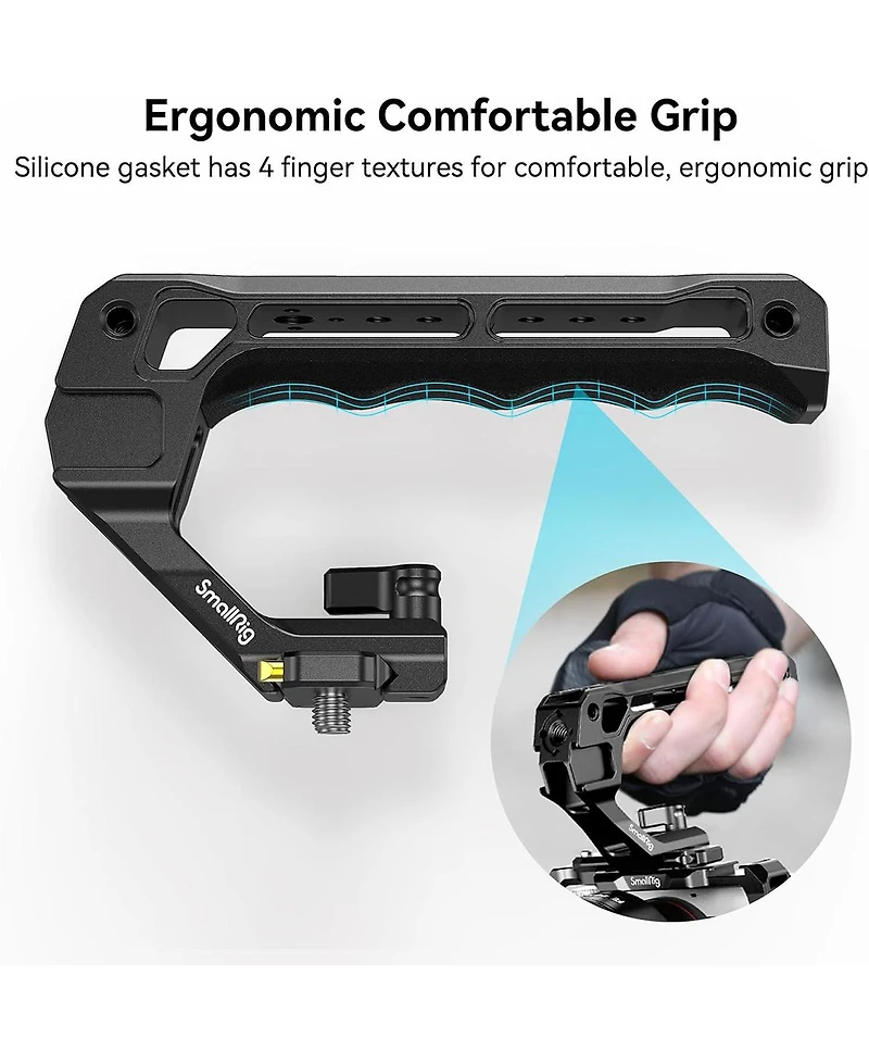 SmallRig 3766 Nato Top Handle with 50mm Low-Profile Rail