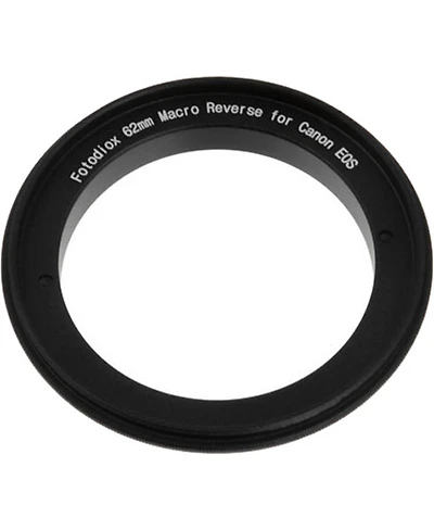 Fotodiox 62mm Filter Thread Macro Reverse Mount Adapter Ring for Nikon F Mount Slr Camera Body