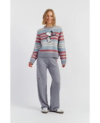 Chinti & Parker Women's Wool-Cashmere Snoopy Ski Rollneck Sweater