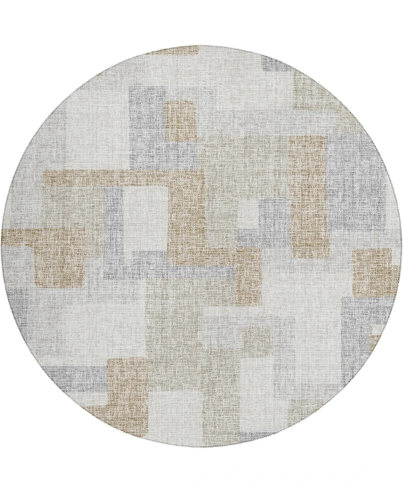Dalyn Portico Washable PO3 8'x8' Round Area Rug