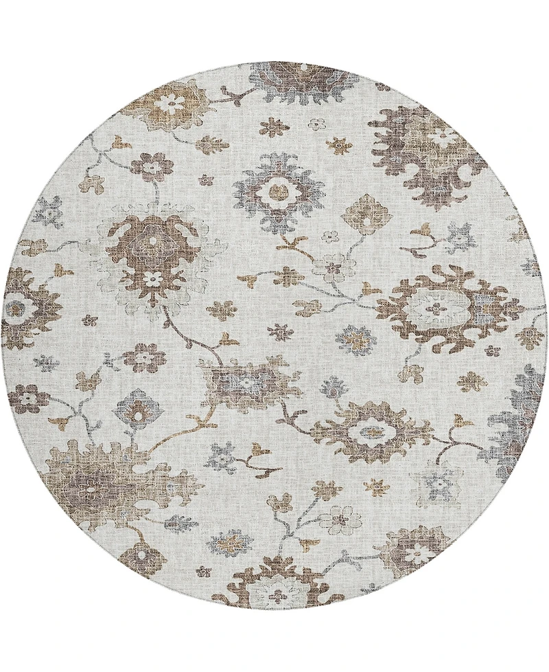 Dalyn Portico Washable PO6 8'x8' Round Area Rug