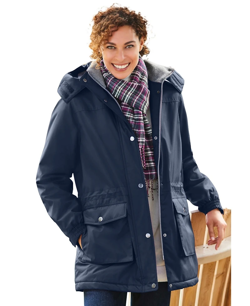 Woman Within Women's Within Microfiber Parka