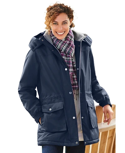 Woman Within Women's Within Microfiber Parka
