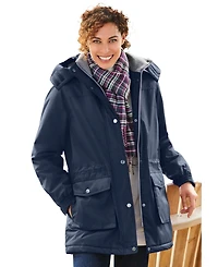 Woman Within Women's Within Microfiber Parka