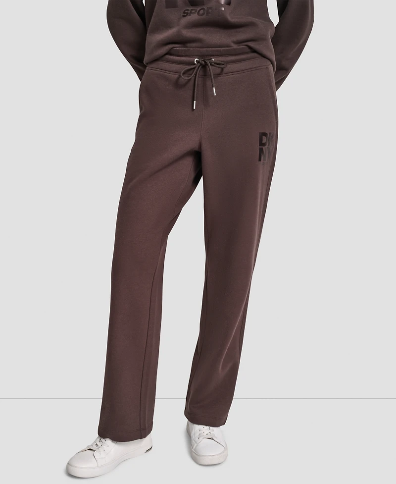 Dkny Women's Sport Stacked Transfer Logo Track Pants