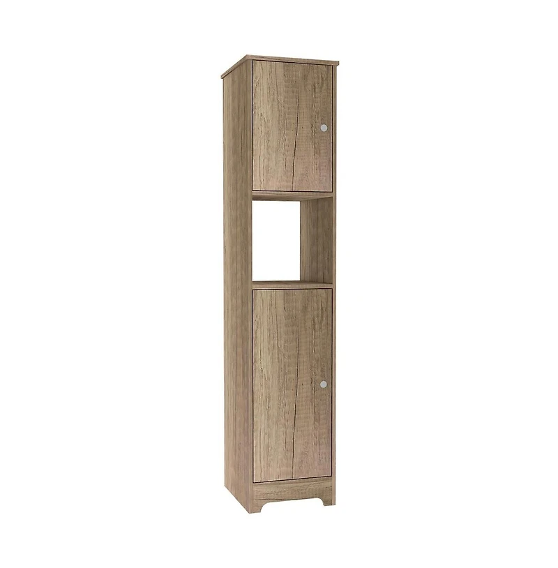Tuhome Ibis Linen Cabinet Light Oak Mdf