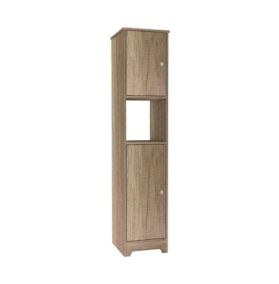 Tuhome Ibis Linen Cabinet Light Oak Mdf