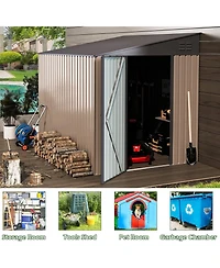 Aecojoy 6'x8' Lean to Shed Outdoor Storage