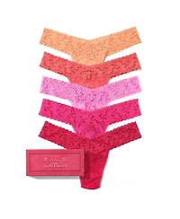 Hanky Panky Women's Signature Lace Low Rise 5 Pack Thong Underwear