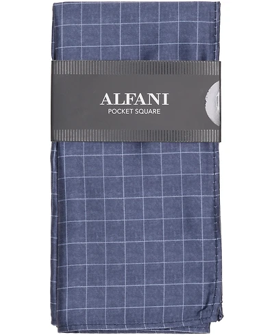 Alfani Men's Edward Plaid Pocket Square, Macy's Exclusive
