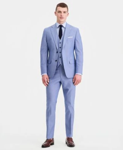 Tommy Hilfiger Mens Modern Stretch Chambray Suit Separates