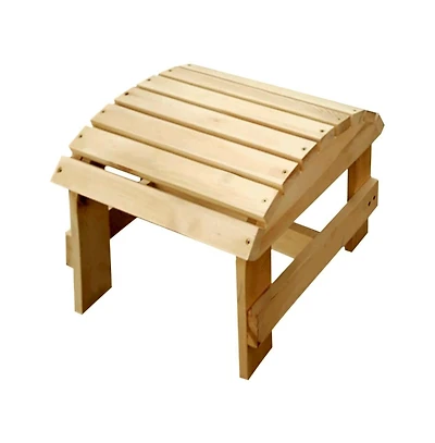 Jiallo Natural Adirondack Pine Ottoman