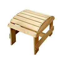 Jiallo Natural Adirondack Pine Ottoman