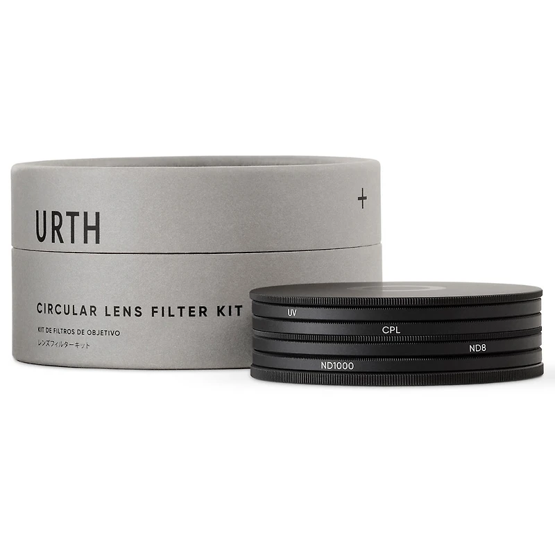Urth 77mm Essentials Filters Kit Plus+ with Uv, Cpl, ND8 and ND1000 Filters