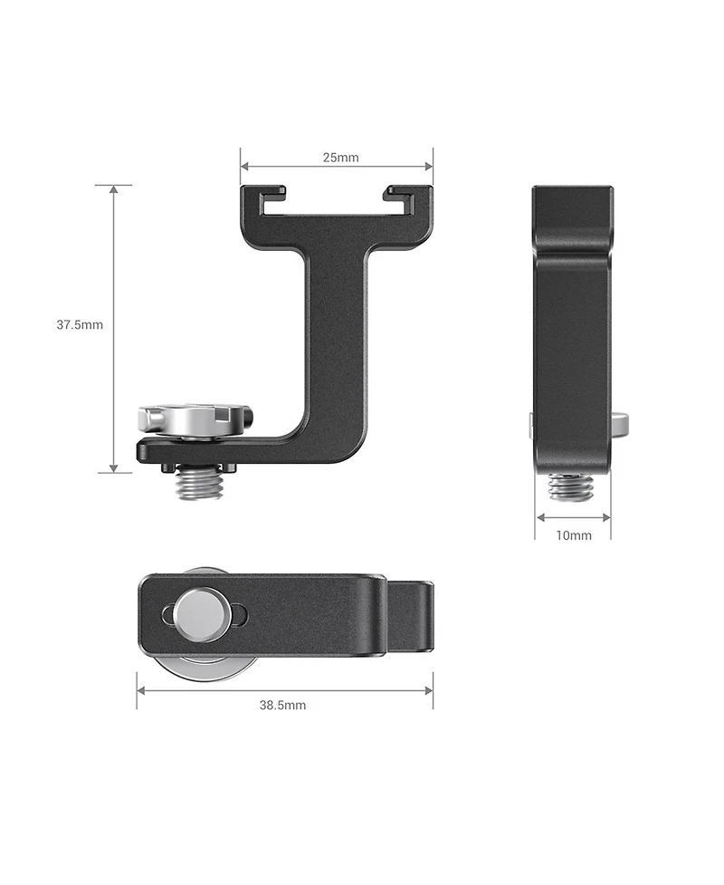 SmallRig 1/4"-20 Thread to Cold Shoe Adapter for Pro Mobile Cage, J-Shaper