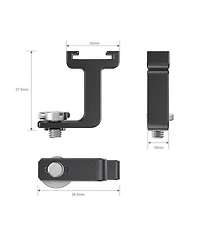 SmallRig 1/4"-20 Thread to Cold Shoe Adapter for Pro Mobile Cage, J-Shaper