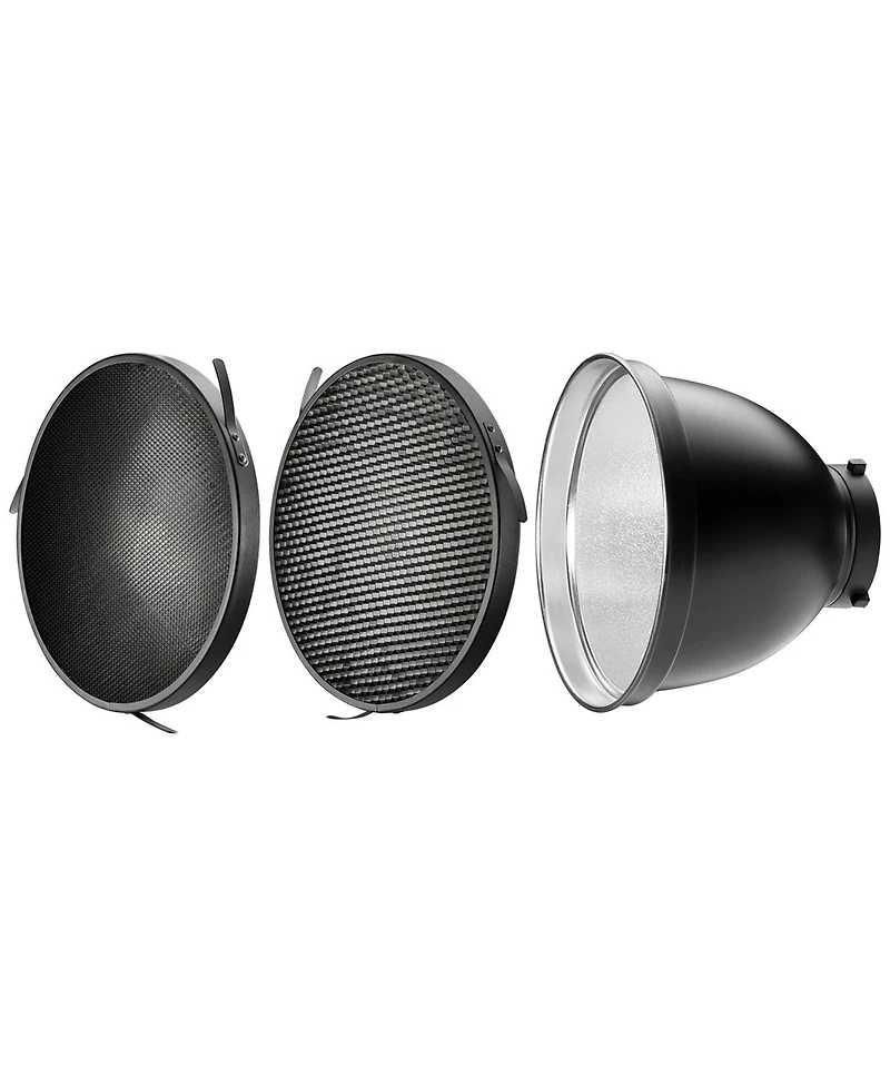 Westcott 70-Degree Wide Reflector with Honeycomb Grids, Bowens-Mount, Silver/Black