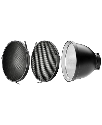 Westcott 70-Degree Wide Reflector with Honeycomb Grids, Bowens-Mount, Silver/Black