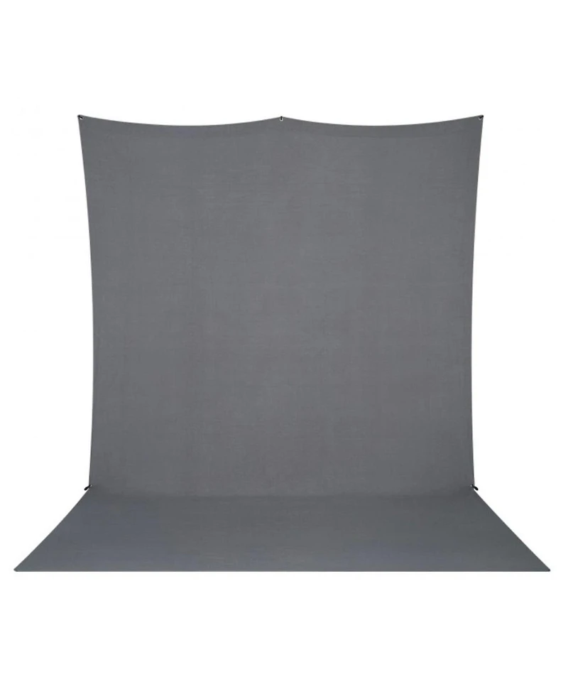 Westcott 8x13' X-Drop Pro Wrinkle-Resistant Backdrop Kit with Stand, Neutral Gray Sweep