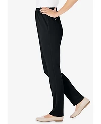 Woman Within Plus The Hassle-Free Elastic-Waist Soft Knit Pant
