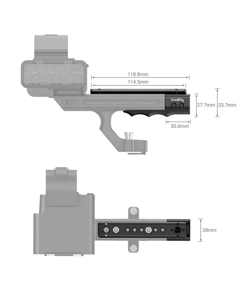 SmallRig MD3490 Xlr Handle Extension Rig for Sony FX3 Camera