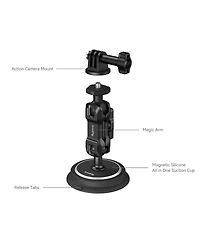 SmallRig Magic Arm Magnetic Suction Cup Mounting Support Kit for Action Cameras