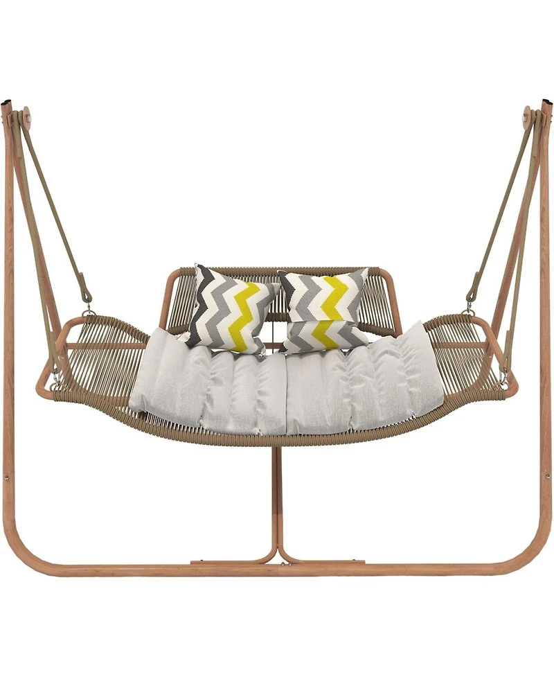 Flynama 570 lb Capacity Hammock Swing Chair with Stand for Indoor and Outdoor Use