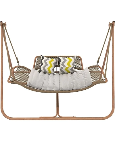 Flynama 570 lb Capacity Hammock Swing Chair with Stand for Indoor and Outdoor Use