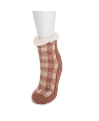 Muk Luks Women's Pieced Cabin Sox (1 Pair Pack)