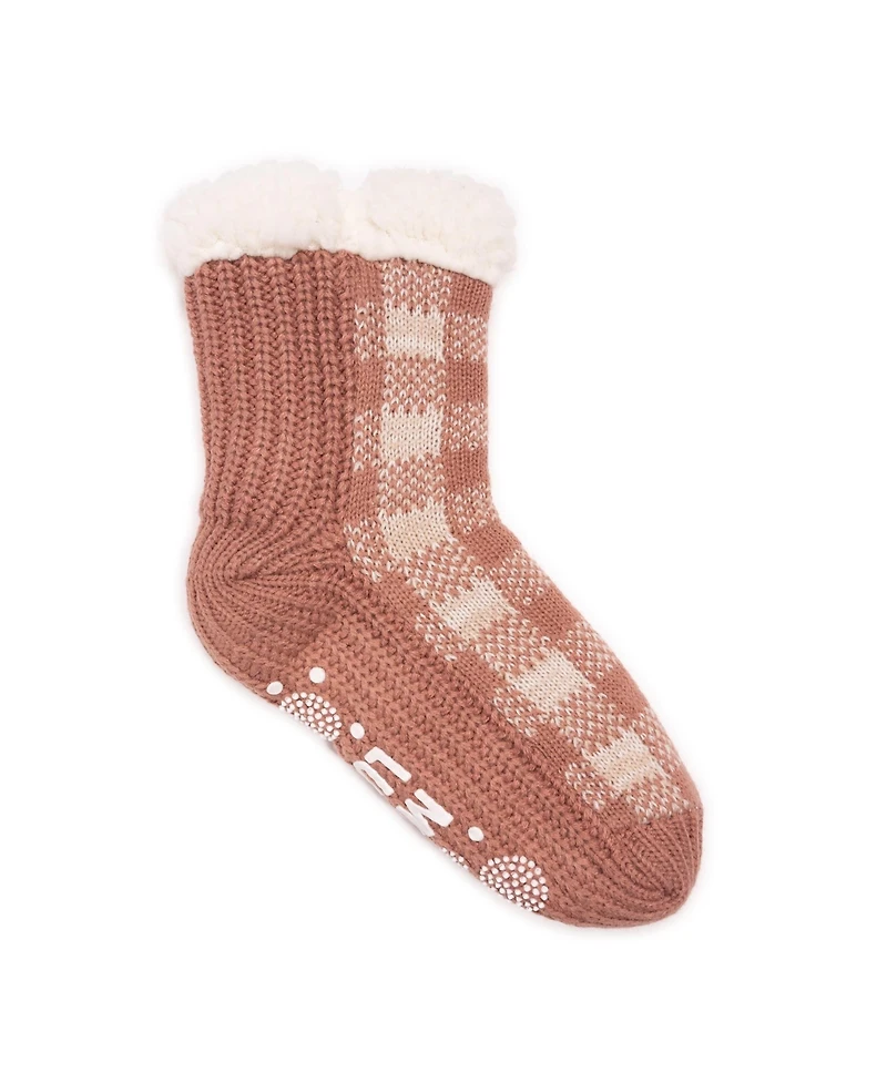 Muk Luks Women's Pieced Cabin Sox (1 Pair Pack)