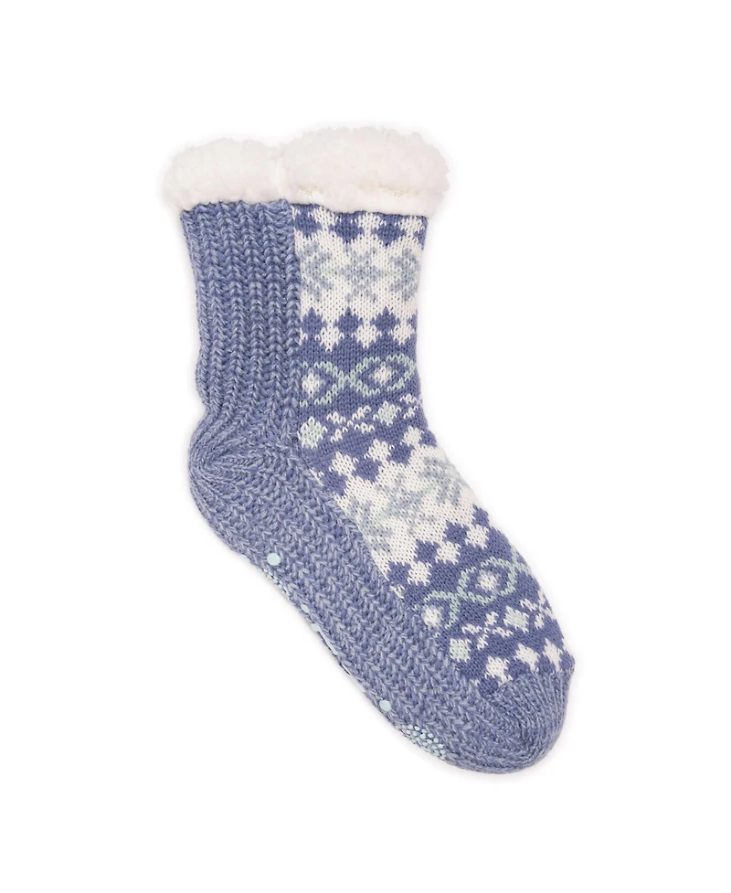 Muk Luks Women's Pieced Cabin Sox (1 Pair Pack)
