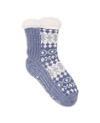 Muk Luks Women's Pieced Cabin Sox (1 Pair Pack)