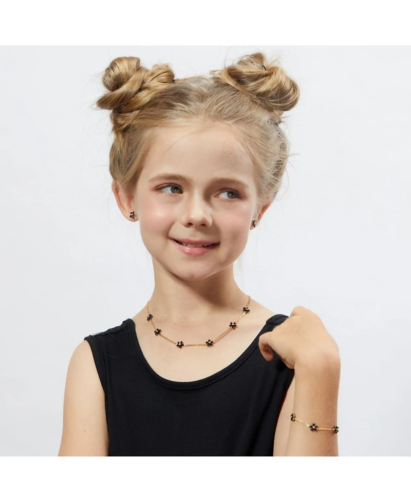 Anna Zuckerman Petit Rosie Black Necklace