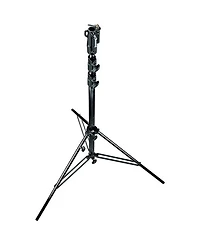 Manfrotto 10.9' Plated Steel Heavy Duty Light Stand with Leveling Leg, Black