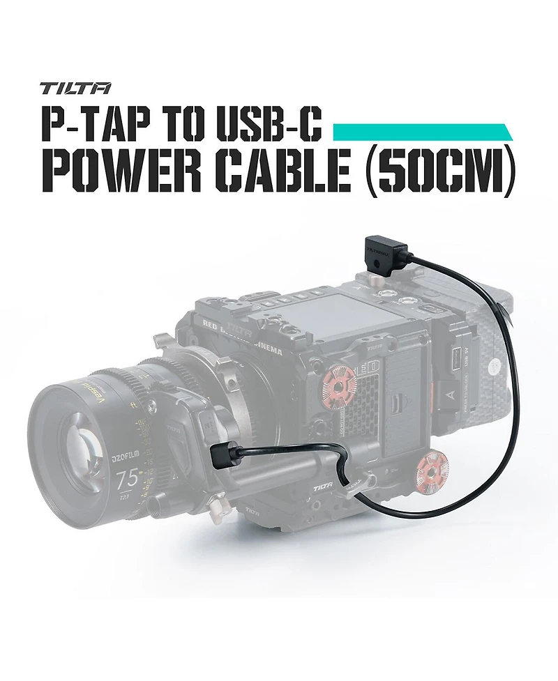 Tilta 19.7" P-Tap to Usb-c Power Cable for Nano Ii Follow Focus Motor