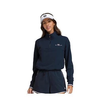Wilson Women's Davenport Woven Tennis Pullover