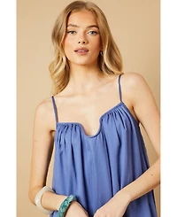 Oasis Babydoll Floaty Lace Detail Maxi Dress