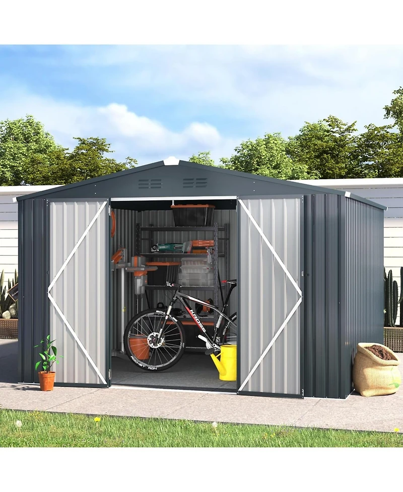 Aecojoy 10'x10' Outdoor Storage Shed