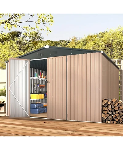 Aecojoy 10'x10' Outdoor Storage Shed