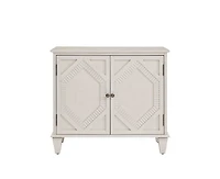 Casainc 33.6" Retro Wooden Storage Cabinet Symmetrical Geometric Display Cabinets
