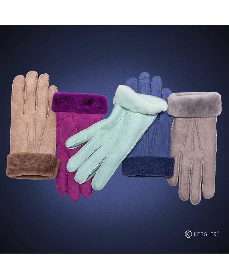 Women`s Hand-sewn Premium Lamb Fur Gloves "Ilvy"