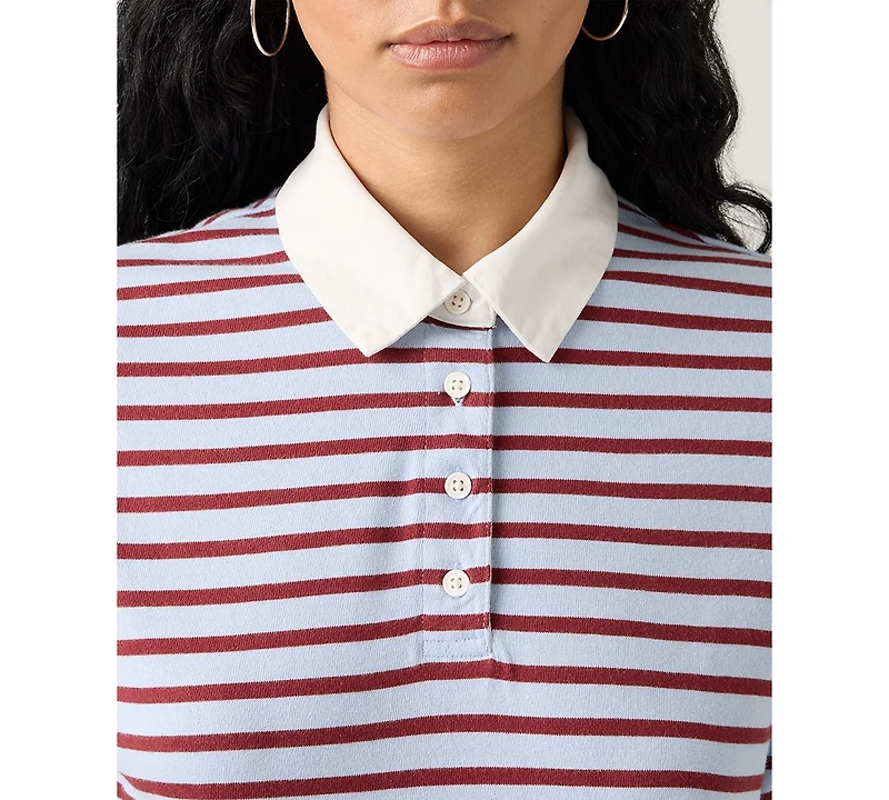 Levi's Women's Cotton Aries Rugby Polo Top