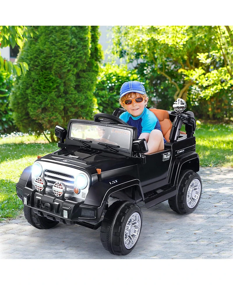 12V MP3 Kids Ride On Truck Car Rc Remote Control with Led Lights Music