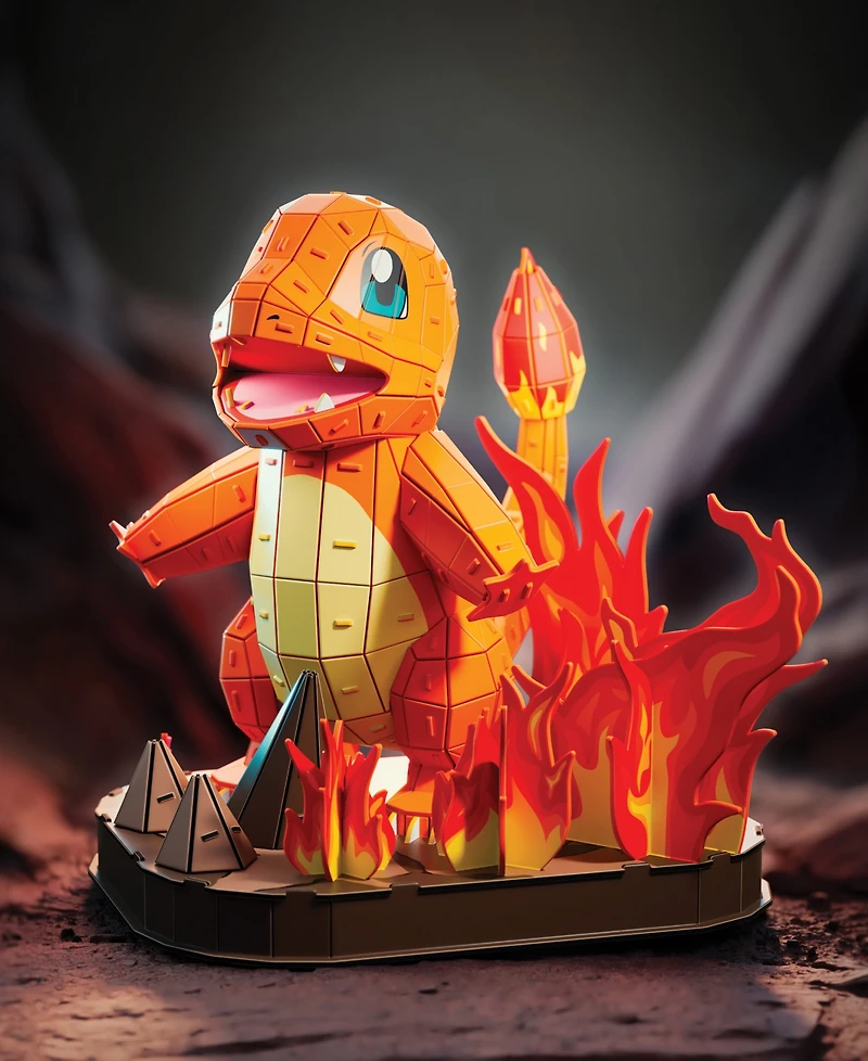 Pokemon Charmander 3D Model Kit Kanto Starter Collection, 241 Pieces