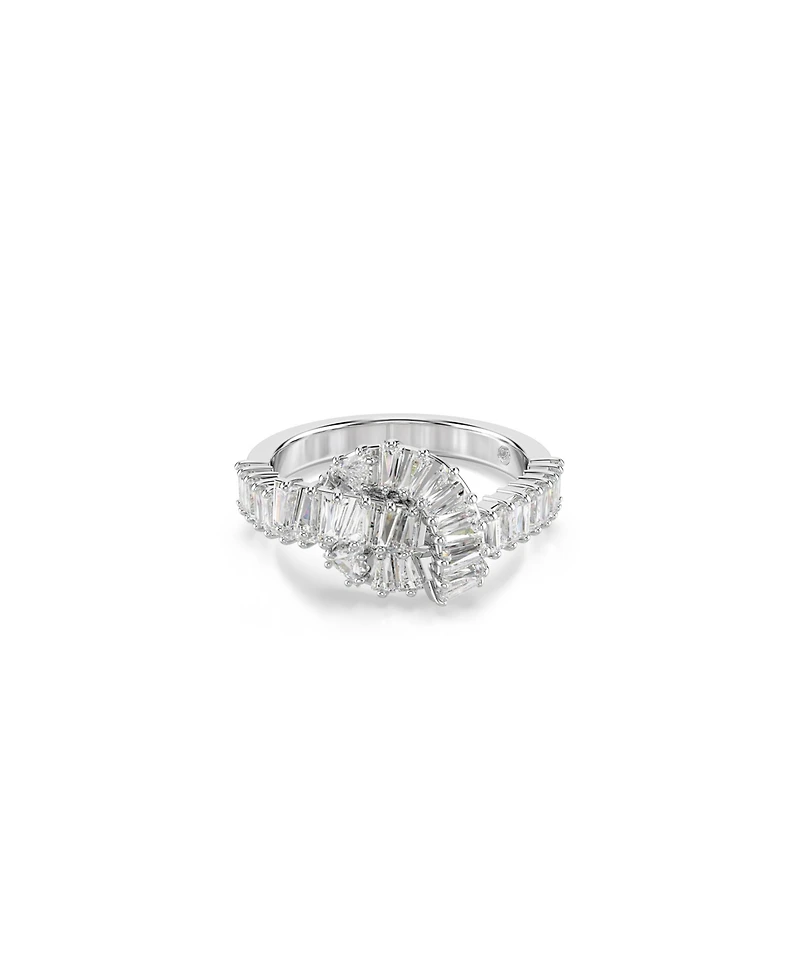 Swarovski Matrix White Rhodium Plated Ring