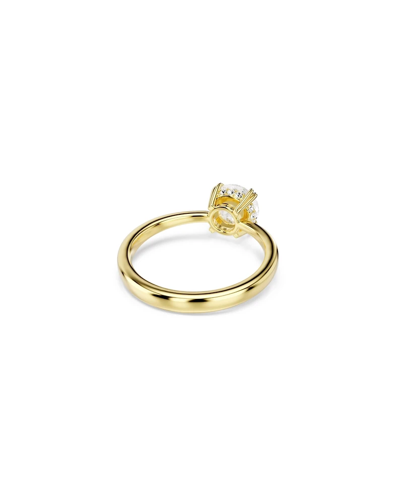 Swarovski Stilla Attract Cocktail Gold-Tone Plated Ring