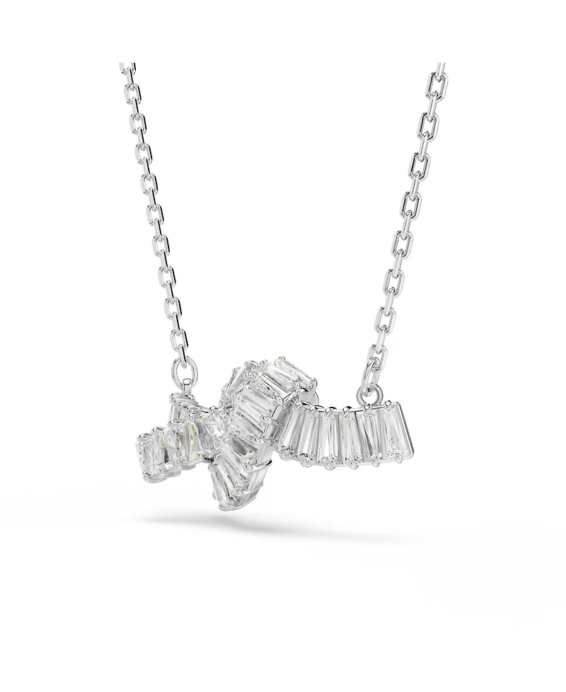 Swarovski Matrix Rhodium Plated Pendant Necklace